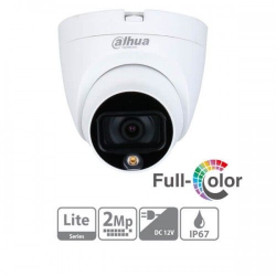 [HAC-HDW1209TLQP-A-LED]
Dahua Dome camera full-color
2MP HDCVI 2.8mm