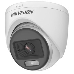 [DS-2CE70KF0T-PFS] Hikvision Caméra Dome ColorVu 3K (20m) 2.8mm avec microphone