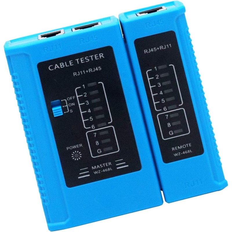 Silverline 539465 Testeur LAN RJ11 et RJ45 Silverline 539465 Testeur LAN RJ11 et RJ45