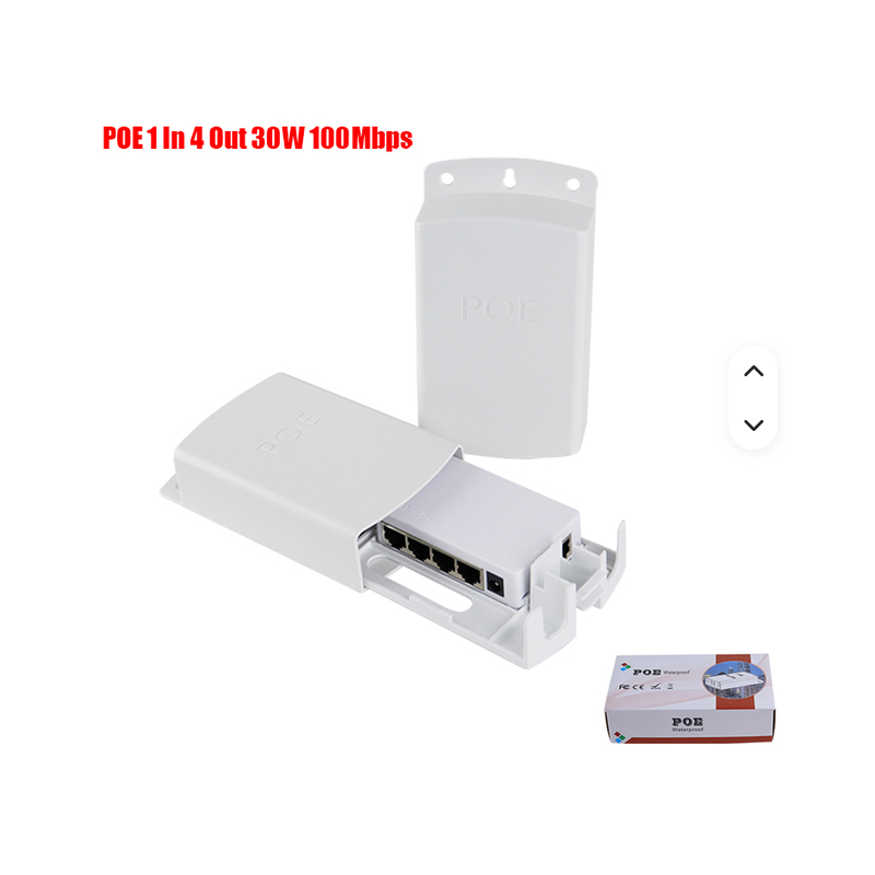 POE 1IN 4OUT 30W 100Mbs